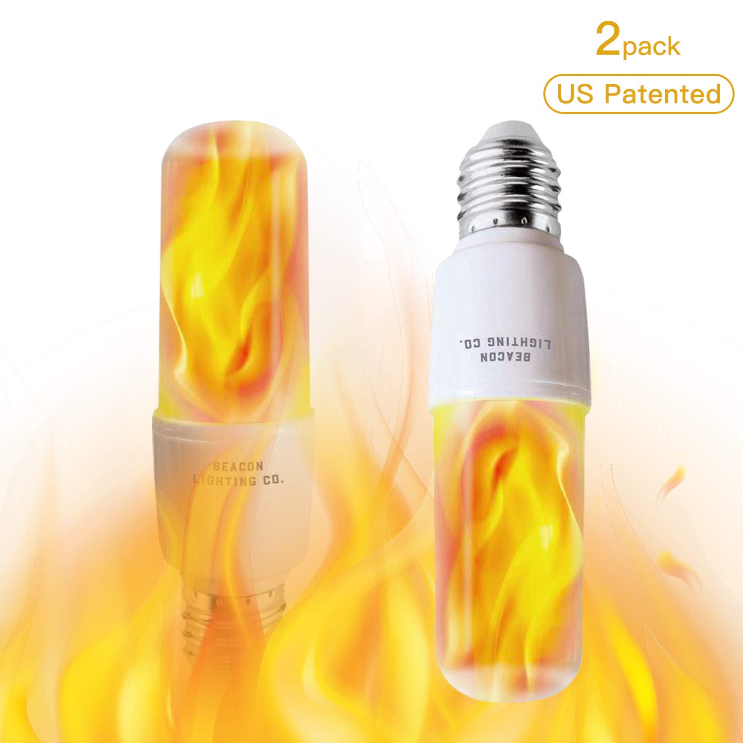 2 Pack LED Flame Light Bulbs - Abamericabrand